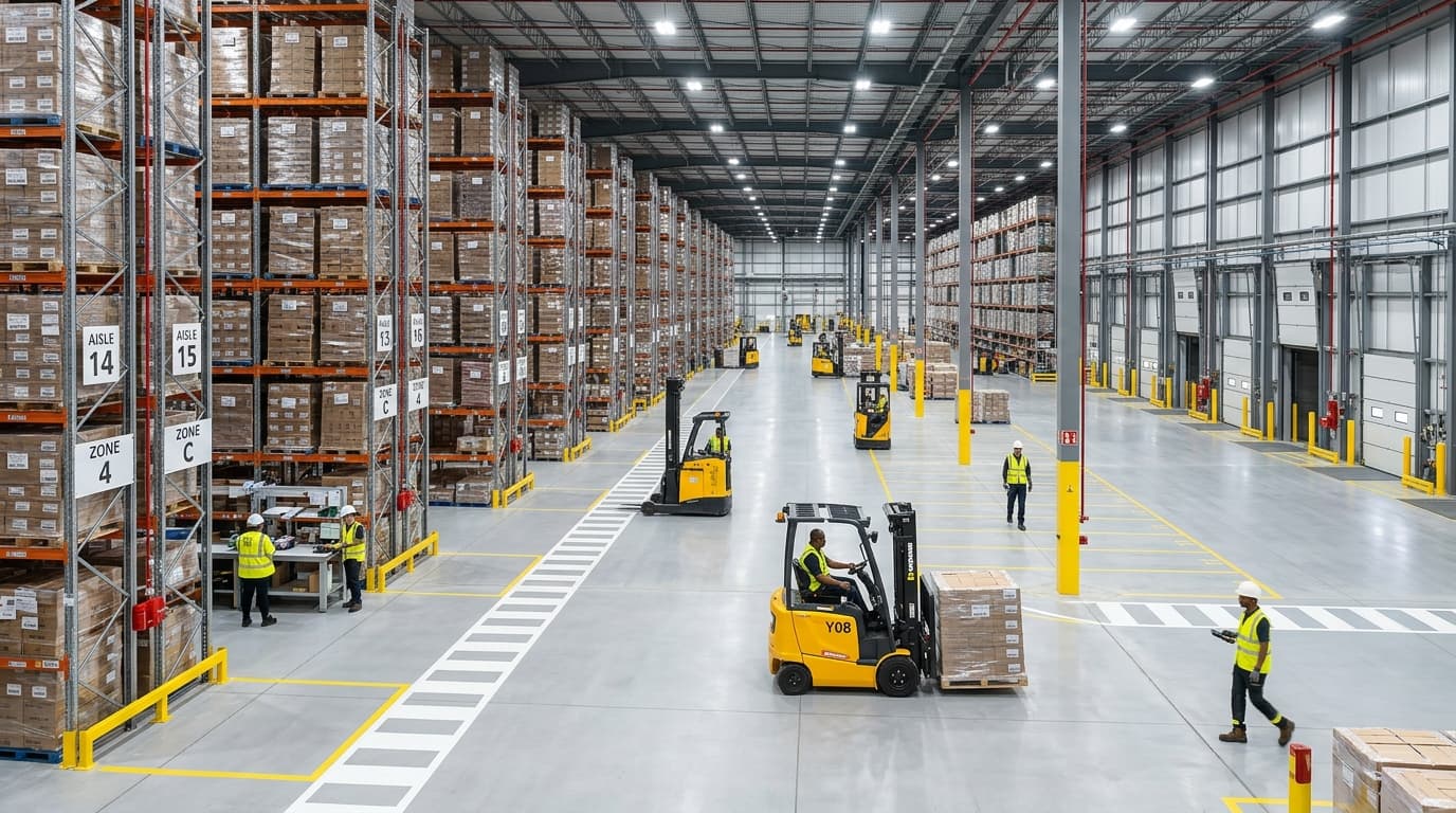 Almacén moderno con Racks Industriales en CDMX